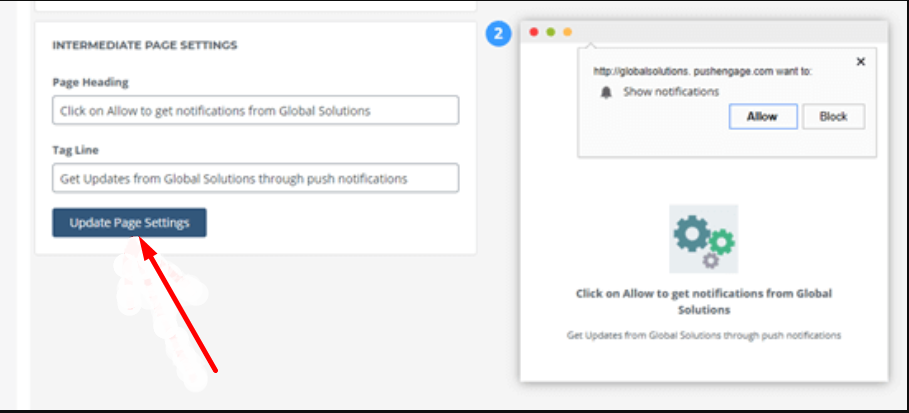 Web Sitenize WordPress Anlık Bildirimleri Nasıl Eklenir 32 Intermediate Page Settings