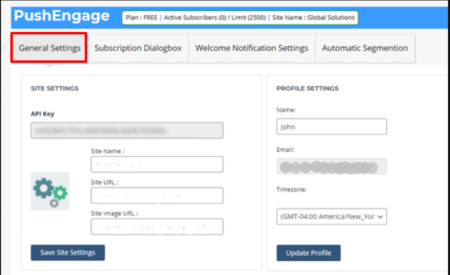 Web Sitenize WordPress Anlık Bildirimleri Nasıl Eklenir 29 PushEngage General Settings