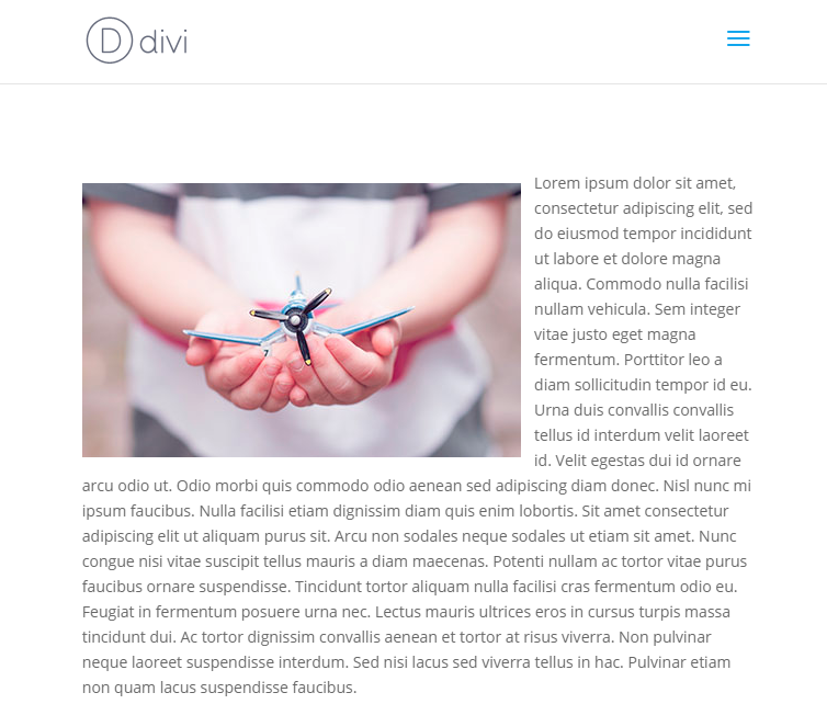 Divi 在图像周围环绕文字