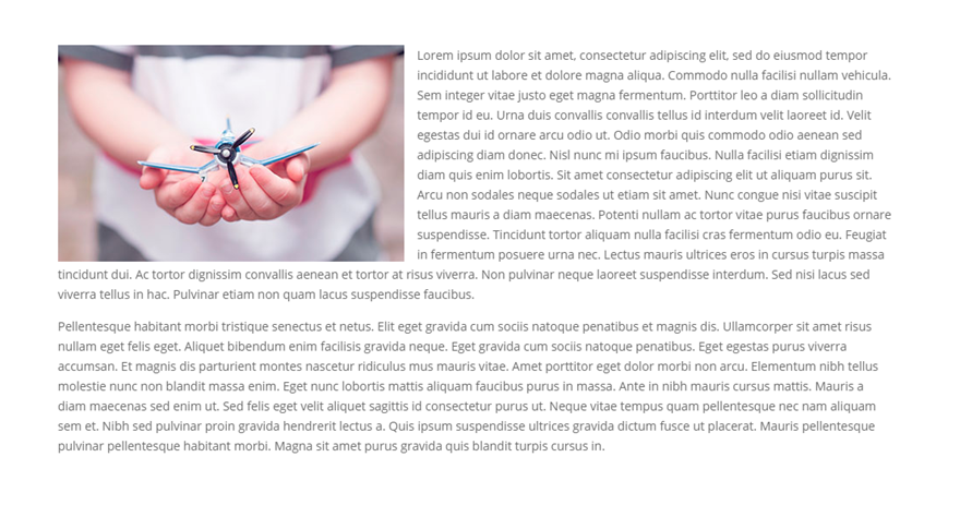 Divi 在图像周围环绕文字