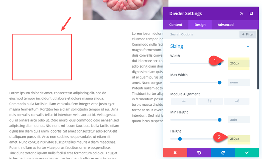 Divi 在图像周围环绕文字