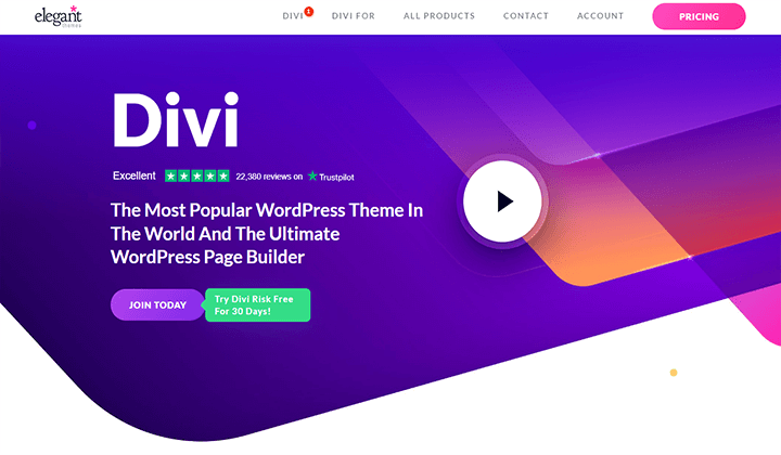 Comparaison des prix de 7 thèmes WordPress populaires (choix des experts) 4 divi 125