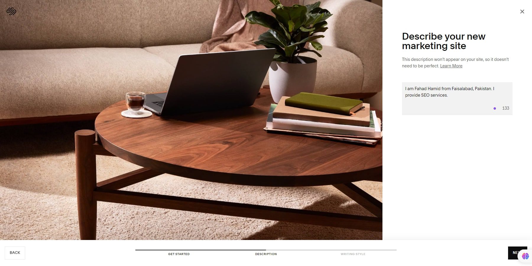 Squarespace AI Design