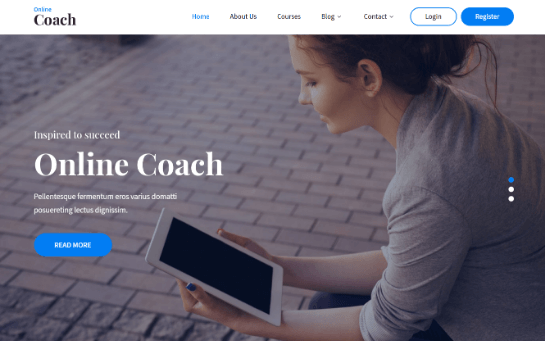 Thème WordPress pour coach en ligne