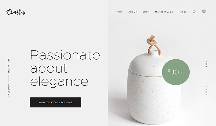 独自のオンラインストアを作成するための Etsy Web サイトのような 6 つのベスト WordPress テーマ 4 craftis 351