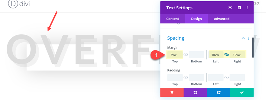 خيارات تجاوز divi