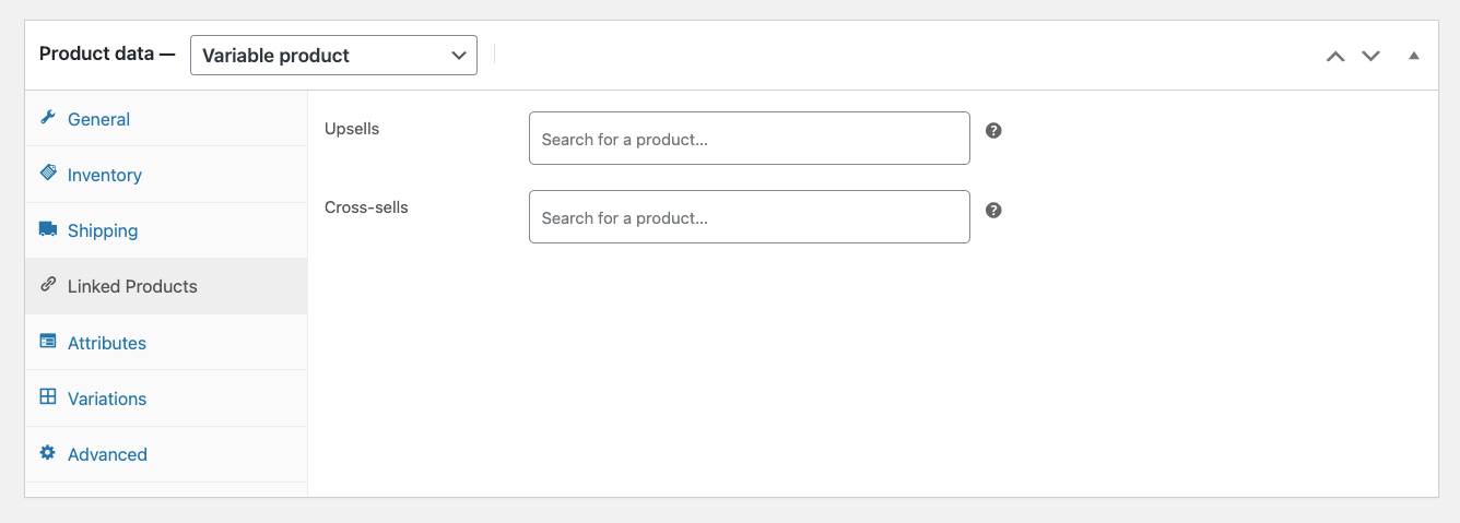 ข้อมูลผลิตภัณฑ์ที่เชื่อมโยง WooCommerce - สำหรับผลิตภัณฑ์ตัวแปร WooCommerce
