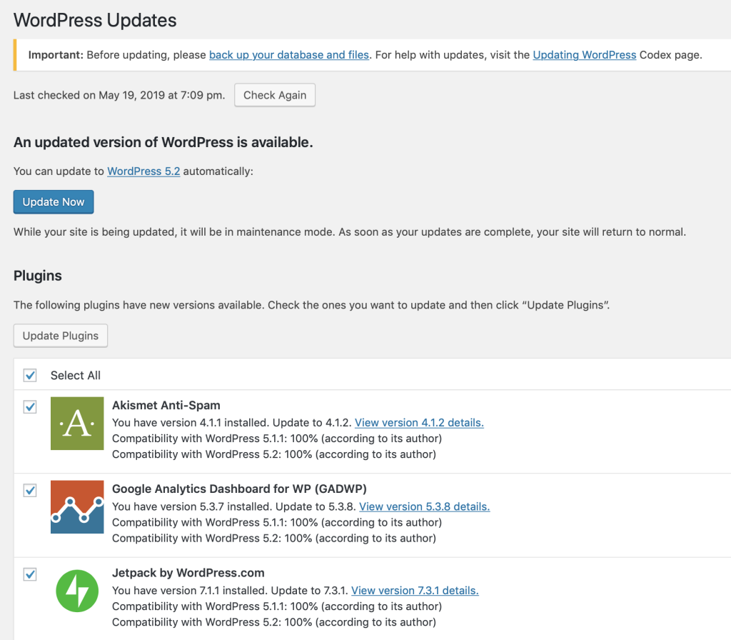 обновить PHP