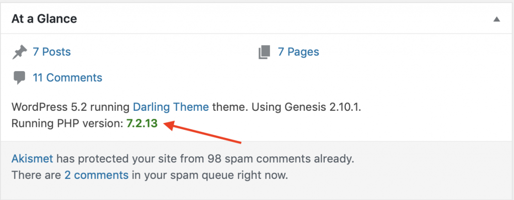 обновить PHP
