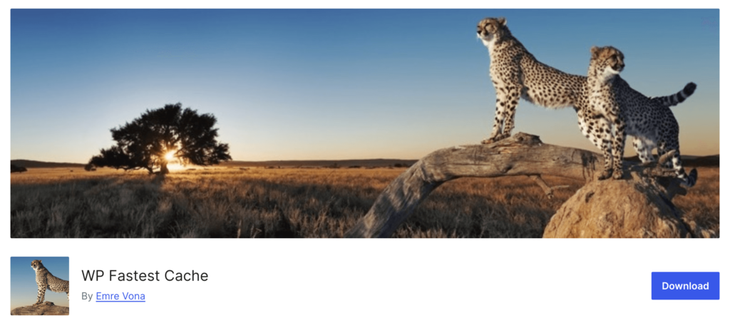 Gambar ini menunjukkan plugin WP Fastest Cache