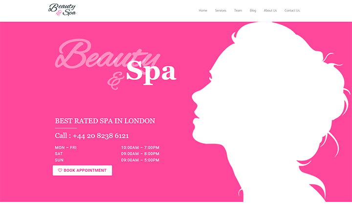 9+ 최고의 메이크업 아티스트 테마 및 템플릿 3 Zita Beauty & Spa is one of the most suitable makeup artist themes and templates that you can use to design your site.