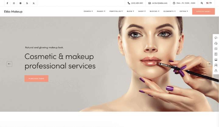 9+ 최고의 메이크업 아티스트 테마 및 템플릿 10 ekko makeup artist 36