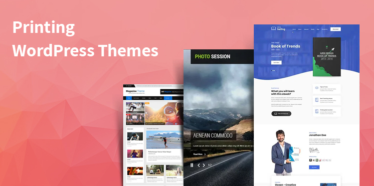 impression de modèles de sites Web