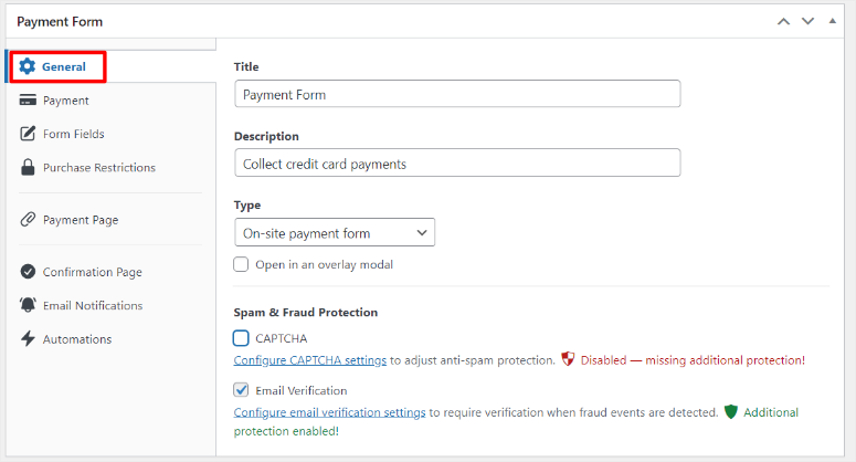 wp-simple-pay-pay-form-general - IsItWP - Detector de temas gratuito de WordPress wp simple pay payment form general