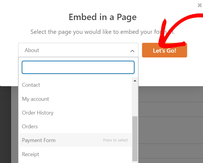 wpforms-select-page-for-form - IsItWP - Detector de temas de WordPress gratuito wpforms select page for form