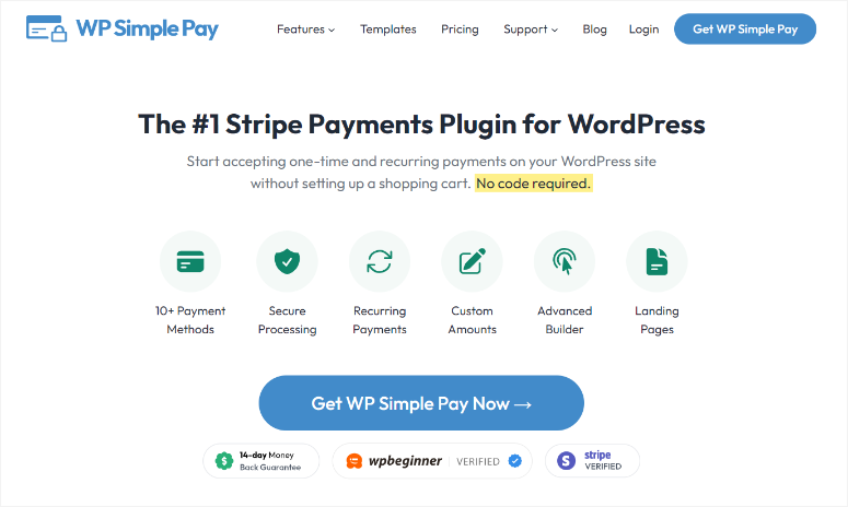 wp-simple-pay-homepage - IsItWP - Detector de temas de WordPress gratuito wp simple pay homepage