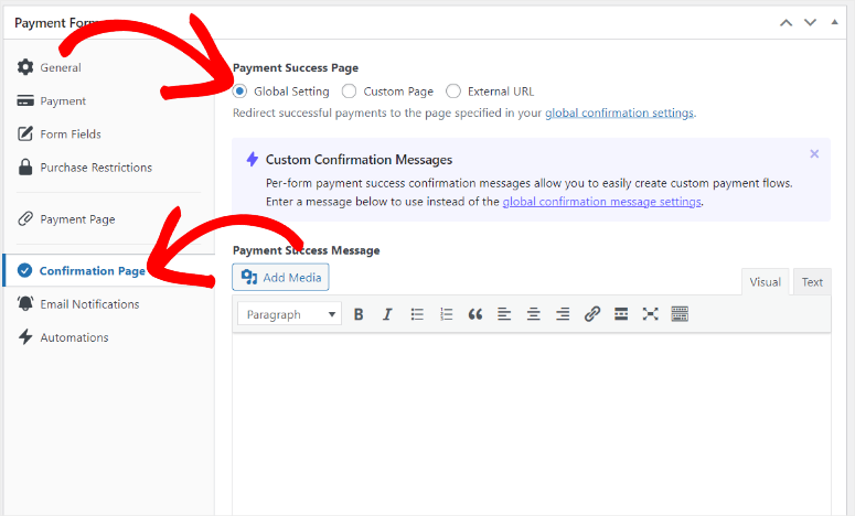 wp-simple-pay-confirmation-page-personalización - IsItWP - Detector de temas de WordPress gratuito wp simple pay confirmation page customization