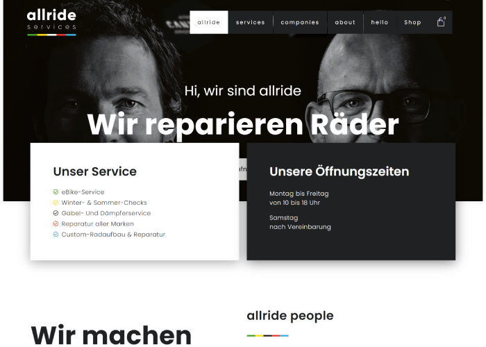 23 belos exemplos de sites criados com Elementor 10 allride