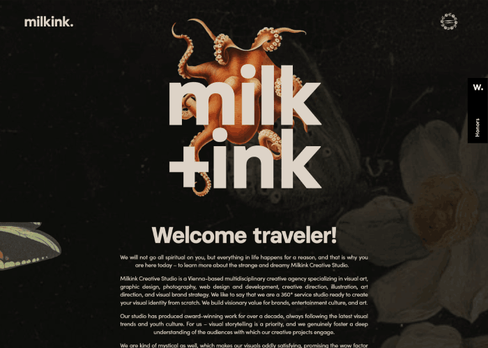 23 belos exemplos de sites criados com Elementor 18 Milkink