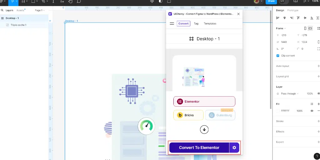 Figma を WordPress に変換するにはどうすればよいですか? 【無料&有料】16 Converting Figma design to Elementor using Uichemy Plugin