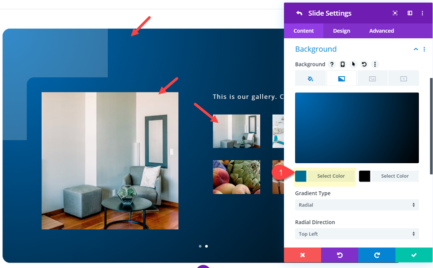 divi 照片库滑块