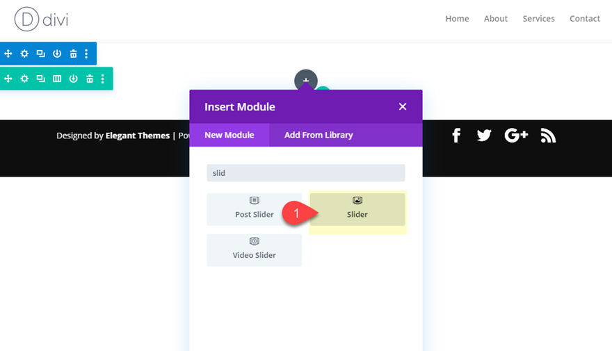 divi 照片库滑块
