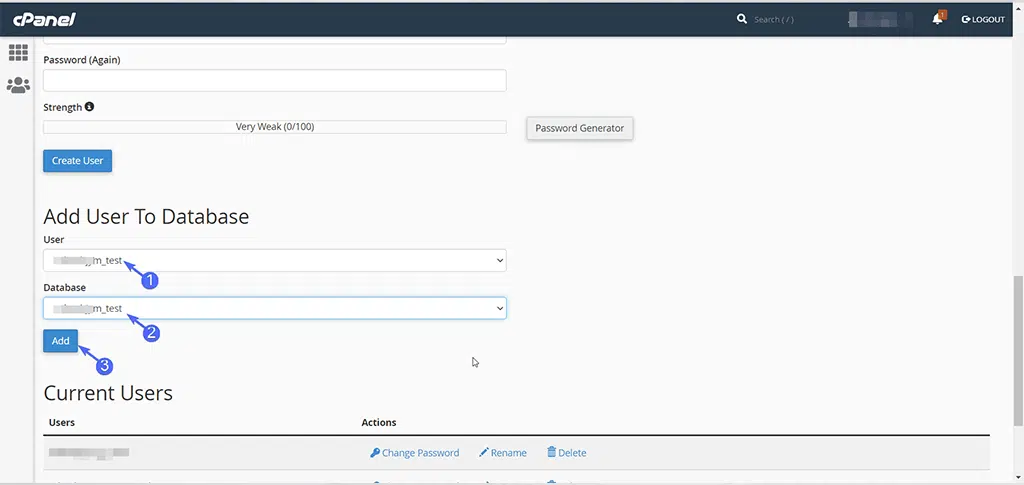 WordPress Manuel Olarak Nasıl Kurulur? (2024 Kılavuzu) 24 Add User to New Database