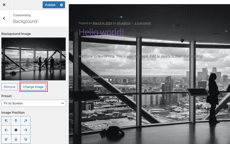 在 WordPress 上添加新的背景图像 - 来源:WordPress 管理员