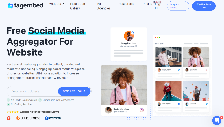 tagembed-homepage - IsItWP - 無料の WordPress テーマ検出ツール tagembed homepage