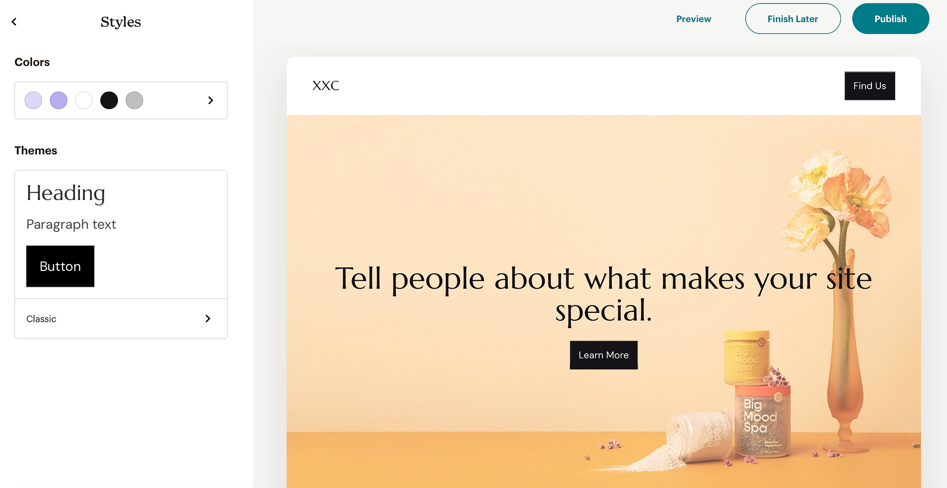 منشئ الصفحات المقصودة Mailchimp