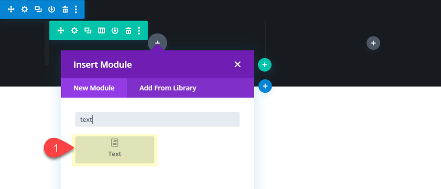 Elemen penggeser vertikal Divi
