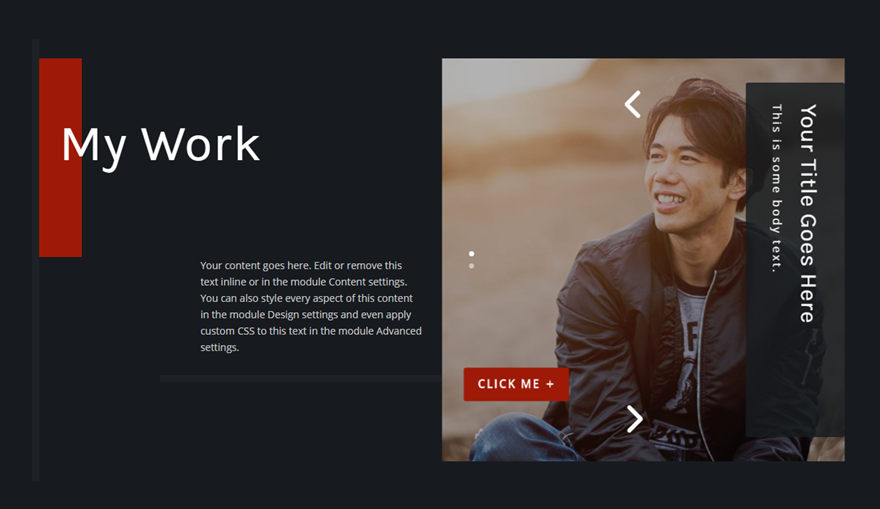 elemen penggeser vertikal divi