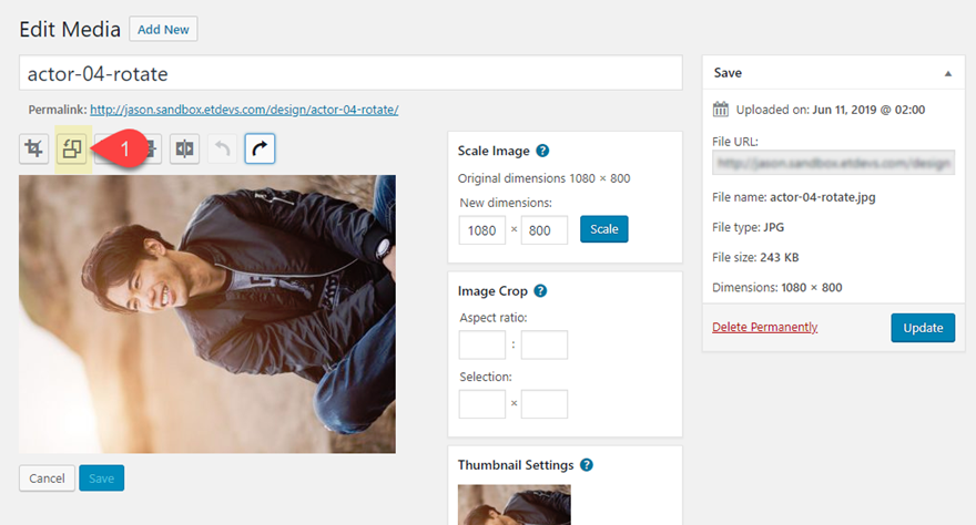 Elemen penggeser vertikal Divi