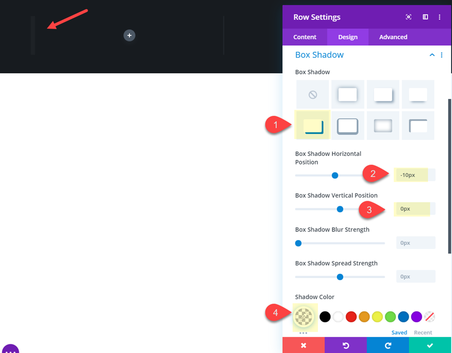 Elemen penggeser vertikal Divi
