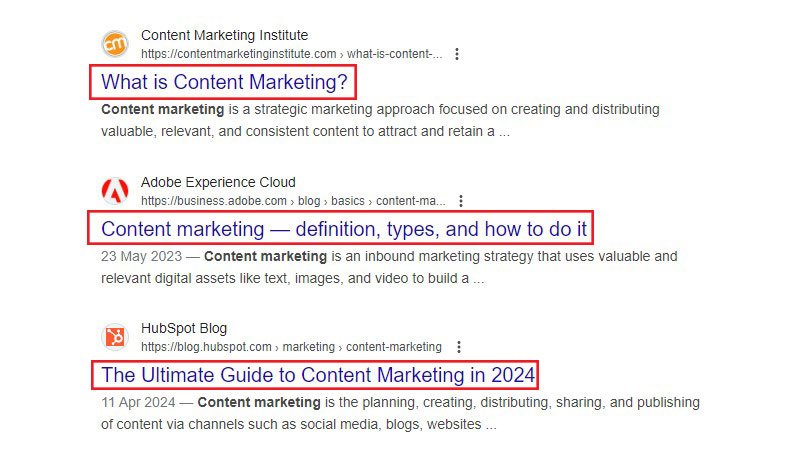 Website-Titel in SERPs