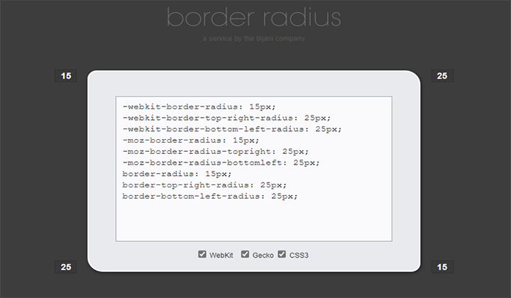 6 cele mai bune instrumente de generare CSS pe care le puteți folosi în 2024 11 border radius 5132