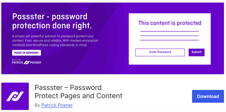 passster-plugin - IsItWP - Rilevatore di temi WordPress gratuito passster plugin