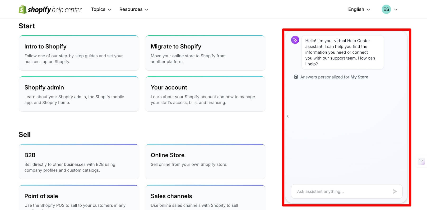 Shopify パーソナライズされた AI チャットボット アシスタント