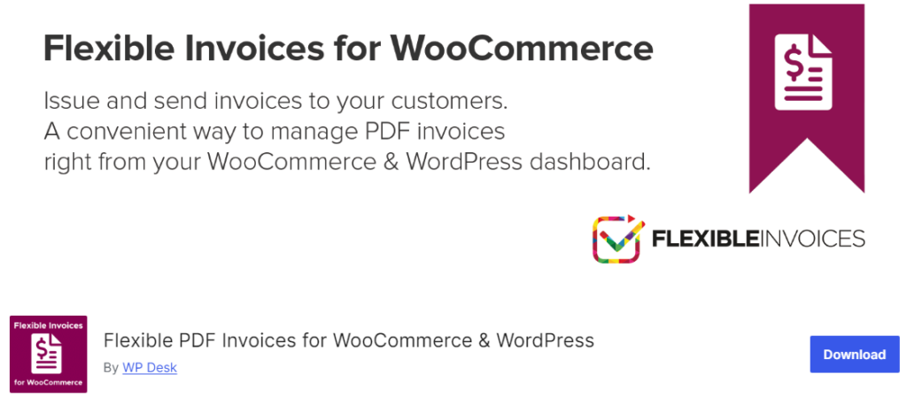 WooCommerce 및 WordPress를 위한 유연한 PDF 송장 - 배송 문서 플러그인