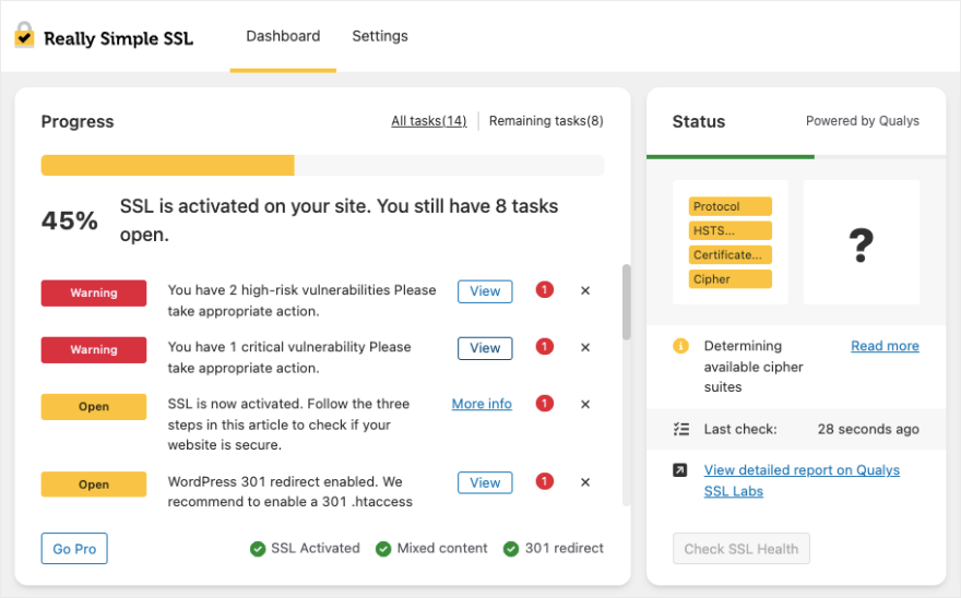 Действительно простая панель управления SSL