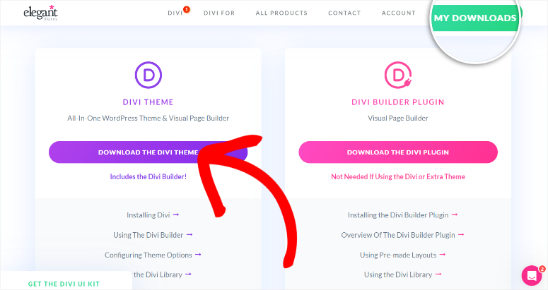 divi-download-theme-zip-file - IsItWP - 免費 WordPress 主題偵測器 divi download theme zip file