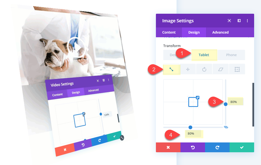 animações de produtos de vídeo gif e html5