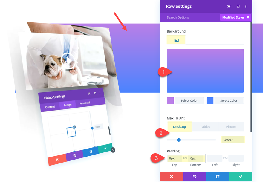 animações de produtos de vídeo gif e html5