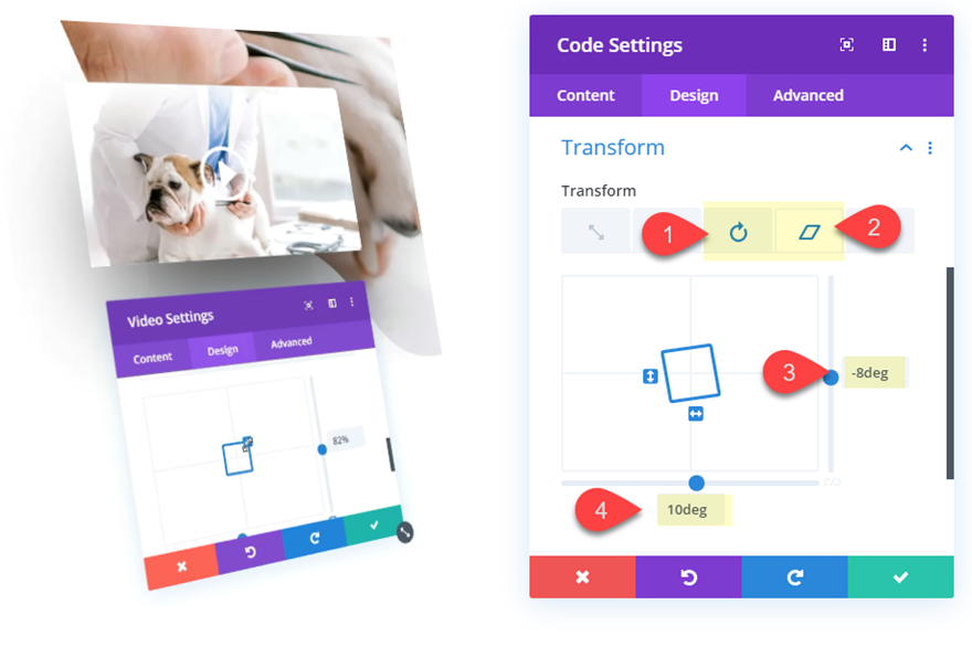 animações de produtos de vídeo gif e html5