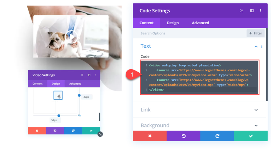 animações de produtos de vídeo gif e html5