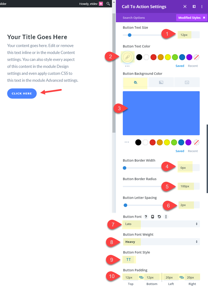 animações de produtos de vídeo gif e html5