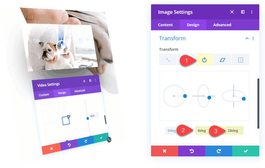 animações de produtos de vídeo gif e html5