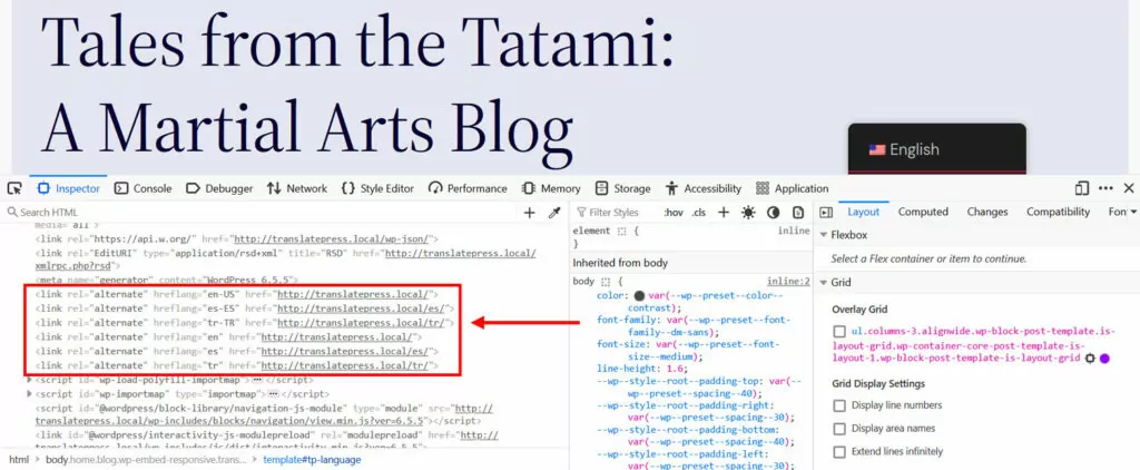tag hreflang automatici nell'html della pagina web per il successo dei blog internazionali