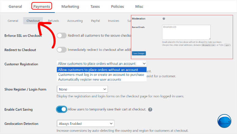 edd-checkout-settings - IsItWP - Rilevatore di temi WordPress gratuito edd checkout settings
