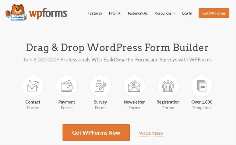 wpforms-homepage - IsItWP - Rilevatore di temi WordPress gratuito wpforms homepage
